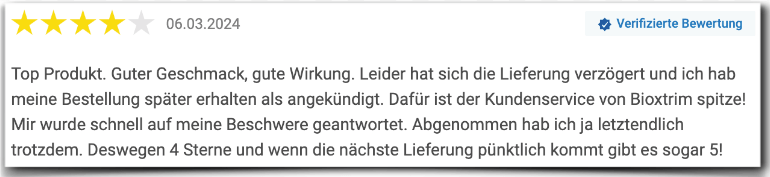 BioXtrim Kritik Erfahrungen Bewertungen