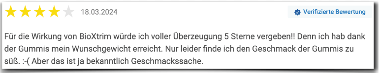 BioXtrim Kritik Erfahrungen Erfahrungsberichte